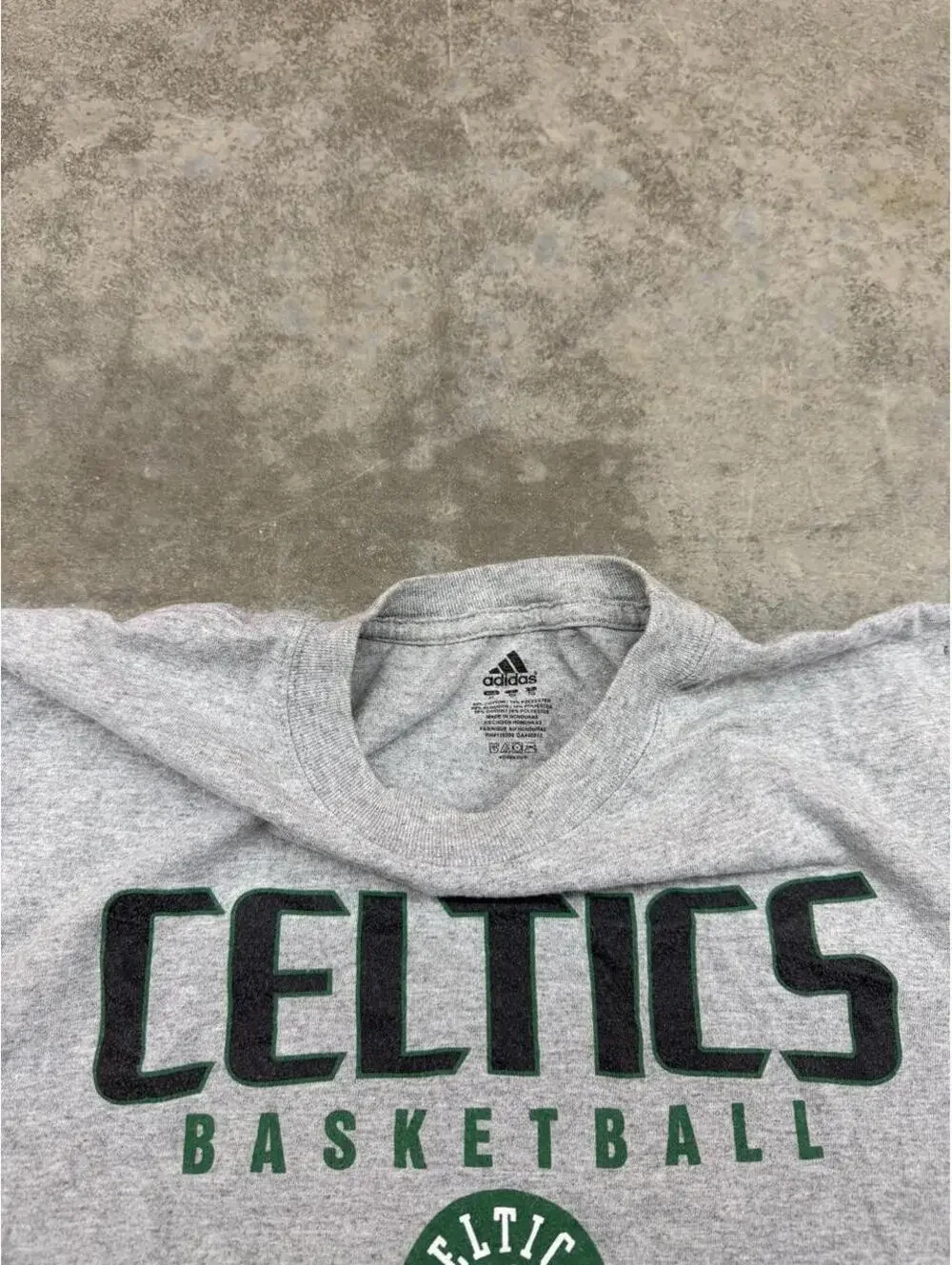 vintage boston celtics adidas basketball grey shirt size xl